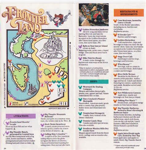 Index Of Parks Pimages Disneyland 1989 Park Map And Brochure