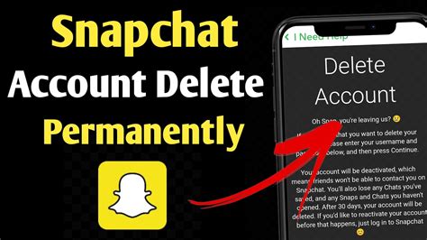 How To Delete Snapchat Account Permanently Snapchat Account Delete