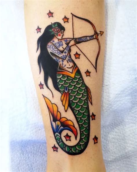 Top 124 Traditional Mermaid Tattoo