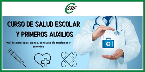 Csif Curso On Line V Lido Para Sexenios Salud Escolar Y Primeros