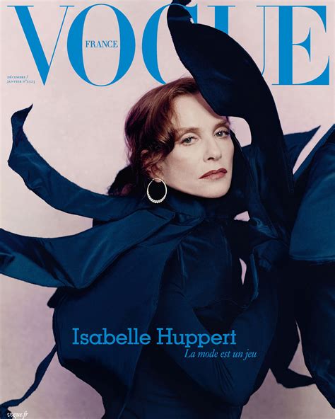 Isabelle Huppert Covers Vogue France December January By