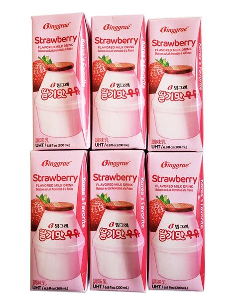 Amazon Binggrae Fresh Strawberry UHT Milk Dairy Products South