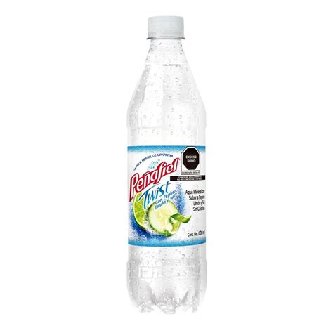 Agua mineral Peñafiel Twist sabor pepino y limón 600 ml Walmart