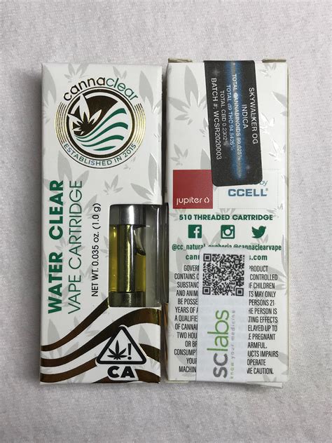 Cannaclear Vape Cartridge Organic Kush Farms