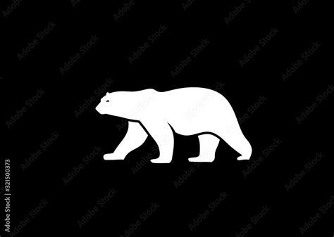 polar bear vector silhouette vector illustration, polar bear logo ...