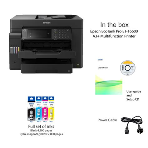 Epson Workforce Pro Et A Ecotank Inkjet Multifunction Printer