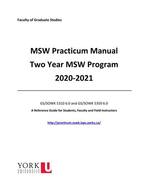 Pdf Msw Practicum Manual Two Year Msw Program Dokumen Tips