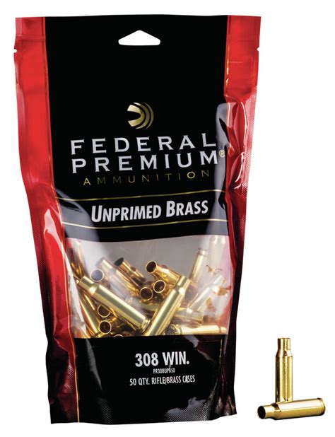 Federal Premium Ammunition Unprimed Brass 308 Win 50 Qty Rangeview Sports Canada