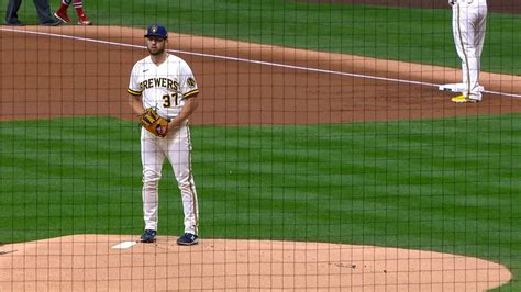 Adrian Houser Fans Three Batters Across Innings