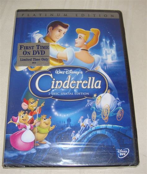 Walt Disney Cinderella Dvd Disc Special Platinum Edition New Sealed