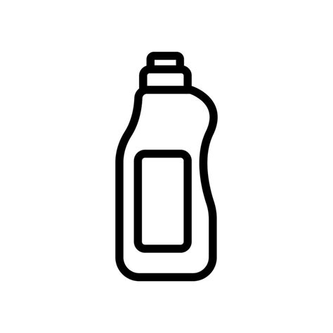 Ilustraci N De Contorno De Vector De Icono De Botella De Detergente