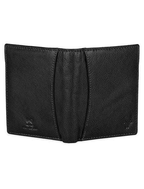 Wildhorn Top Grain Portrait Leather Black Wallet For Men