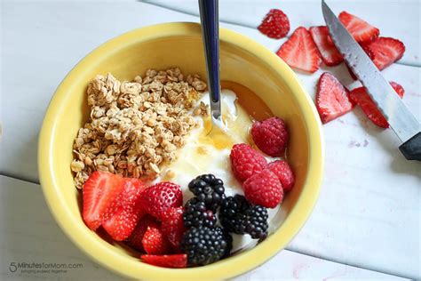 Delicious And Healthy Breakfast Bowl With Greek Yogurt