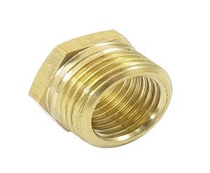 Polished Brass Reducer Plug Feature Corrosion Proof Durable Finely