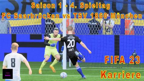 FIFA 23 Karriere Saison 1 4 Spieltag FC Saarbrücken vs TSV