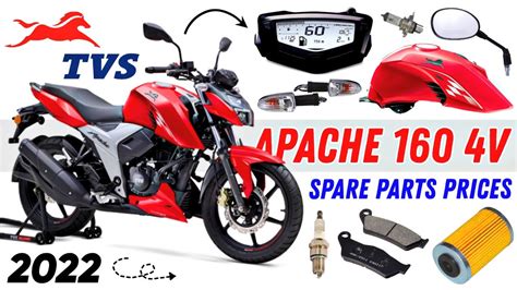 TVS APACHE 160 4V SPARE PARTS PRICES IN 2022 TVS GENUINE PARTS