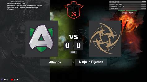 Alliance Vs Ninjas In Pyjamas BO3 OGA Dotapit 15 00 YouTube