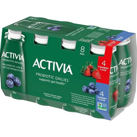 Activia Probiotic Dailies Strawberry Blueberry Yogurt Drink 8ct 3 1