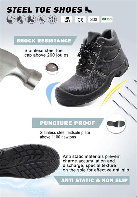 Slip Resistant Leather Safety Shoes | ENTE SAFETY