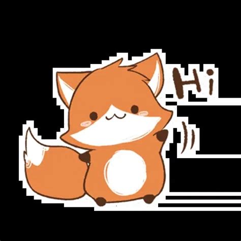 Sticker Pack De Cute Orange Fox Stickers Cloud