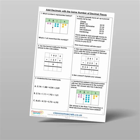 Add Decimals With The Same Number Of Decimal Places Discussion Problem