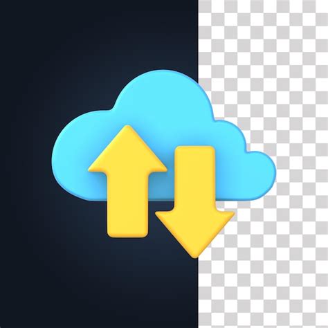 Illustration De L Informatique En Nuage 3d PSD Premium