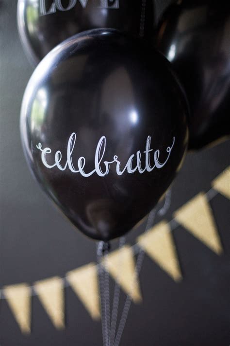 Chalkboard Balloons Design Improvised