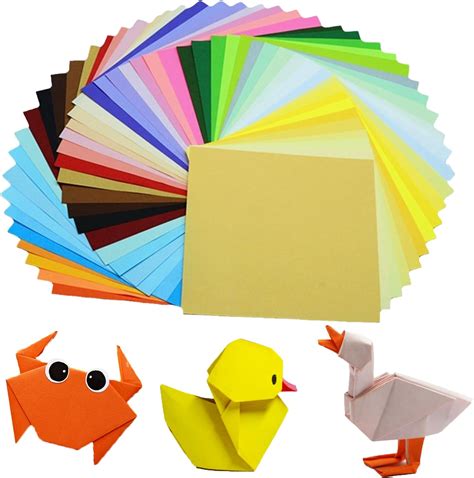 Miduole Origami Paper Pack Of Sheets Vivid Colors Double