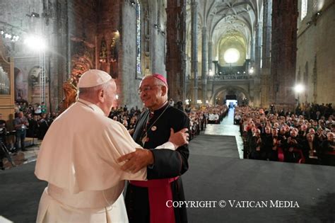 Apostolic Journey To Portugal Vespers With Bishops Priests Deacons