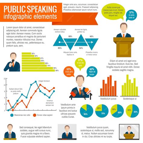Free Vector | Public speaking infographic 