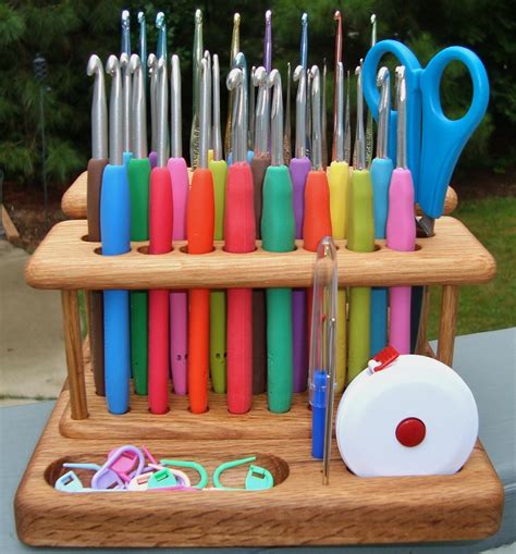 The Elite Crochet Hook Organizer Workstation