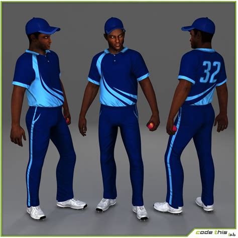 Cricket Players Cg Pack Collection D Model Fbx Obj Max