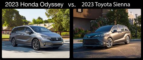 A Full Comparison Between The 2023 Honda Odyssey Vs The 2023 Toyota Sienna Community Honda