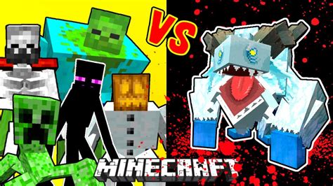 Frostmaw Vs Mutant Monsters In Minecraft Mowzies Mobs Youtube