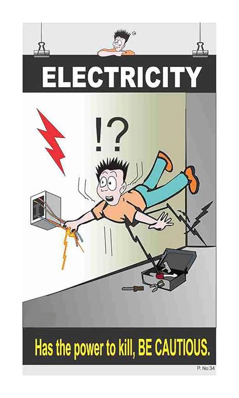 Electrical Safety Poster View Specifications And Details Of Safety ...