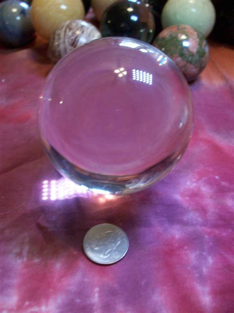 Crystal Gazing Ball 70mm with Stand by RavensRestShop on Etsy