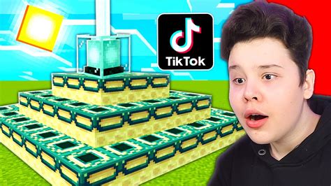 Testez Tik Tok Uri Reale Cu Minecraft Merg Youtube