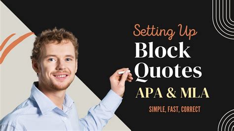 Block Quotations How To Format In APA MLA YouTube