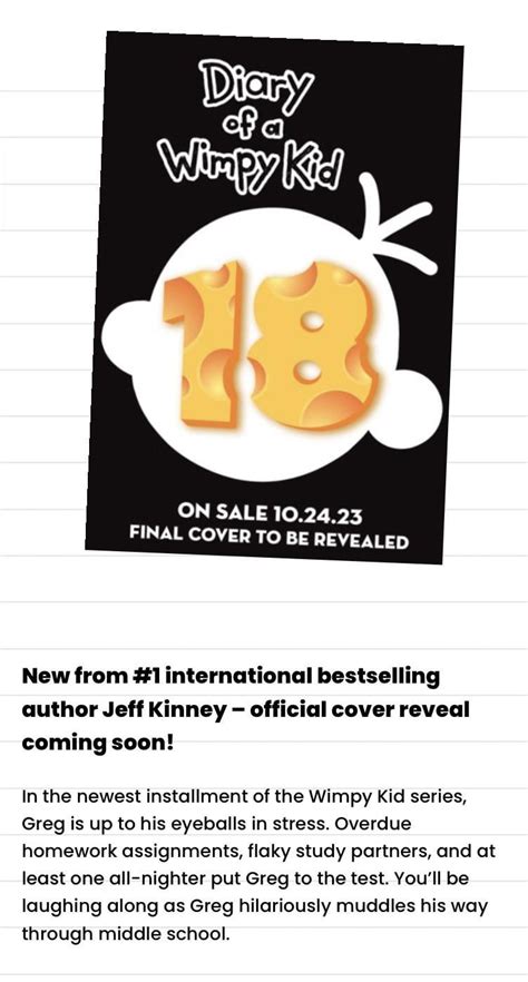 It Seems As If Jeff Kinney Has Finally Broken The Plot Pattern For The