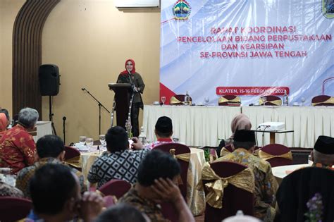 Tingkatkan Kapasitas Lembaga Dispersip Klaten Gelar Rakor Kearsipan Se