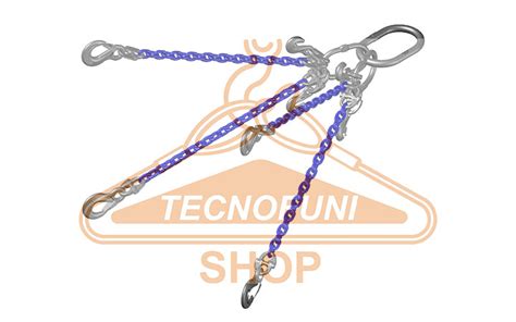 Tirante Catena Regolabile Bracci Con Ganci Sling Occhio Gr