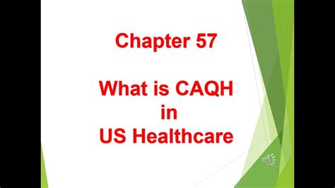 What Is Caqh In Us Healthcare Chapter Youtube