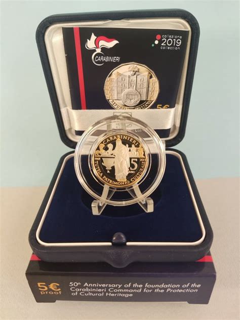 Italy 5 Euro 2019 Carabinieri Tutela Patrimonio Catawiki