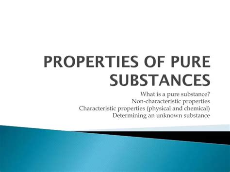 Ppt Properties Of Pure Substances Powerpoint Presentation Free