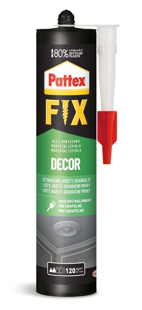 Pattex Montážní lepidlo na polystyren a dekorační prvky Fix Decor 380 g