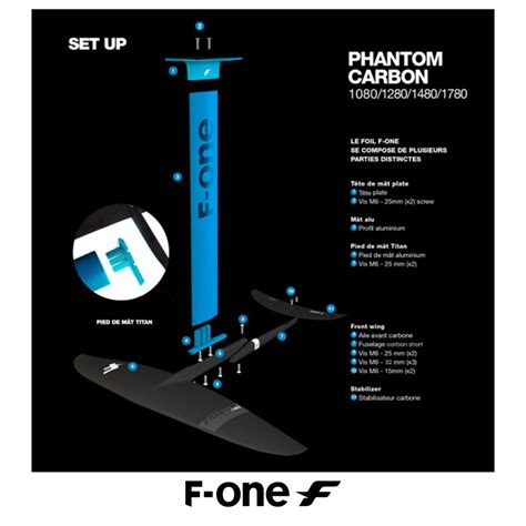 F One Foil Phantom Carbon F One Wing Foil Pour Wingfoil