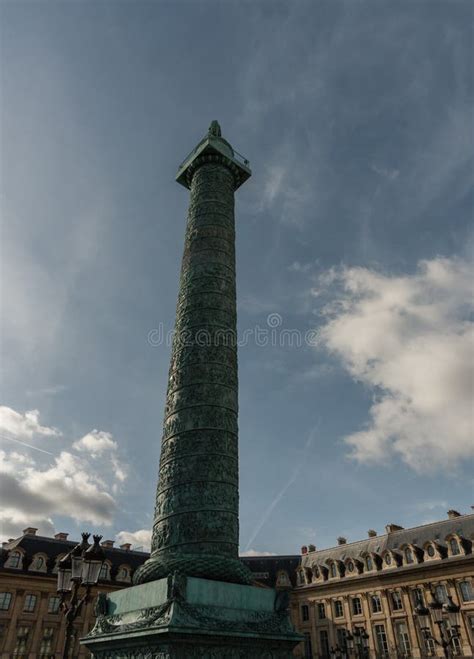 Vendome Column With Statue Of Napoleon Bonaparte Editorial Photography