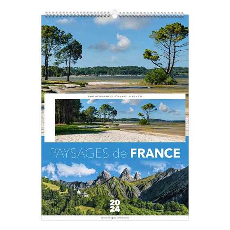 Calendrier Publicitaire Illustr Feuilles Paysages De France Ms