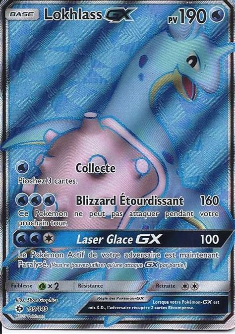 Carte Ultra Rare Full Art Lokhlass GX 139 149 Soleil Et Lune Rakuten