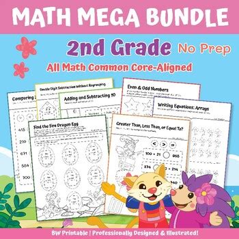 GRADE 2 MATH MEGA BUNDLE ALL CCSS COVERED By Workybooks TPT